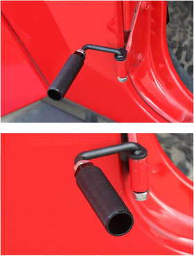JeCar close-up of black powder coat finish for corrosion resistance
