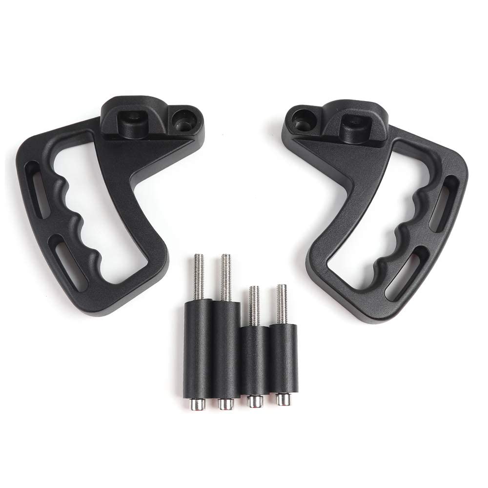 JeCar front grab handles front view showing sleek profile and secure grip benefit