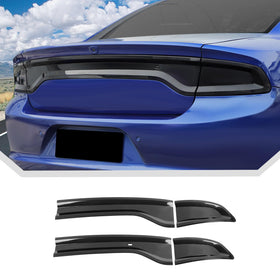 JeCar front packaging shows smoked tail light covers with clear fitment benefit