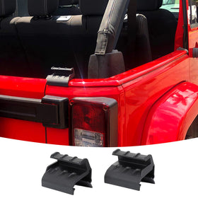 JeCar front view of clip pair showing design and fit benefit