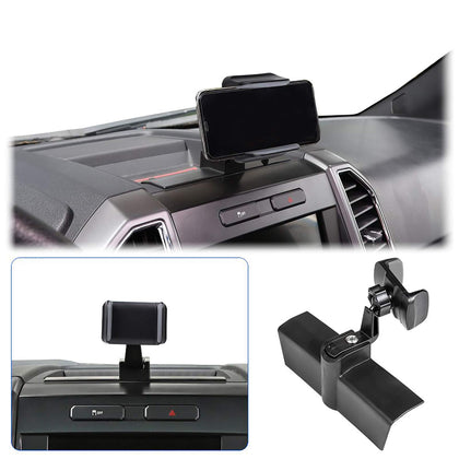 JeCar front view mounted on Ford F150 dash showing secure fit and stability