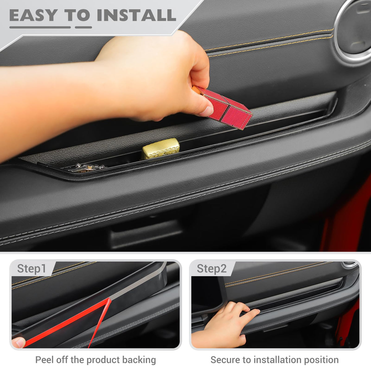 JeCar installed in Jeep interior demonstrating tidy organization