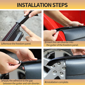 JeCar kit contents with two diverters and adhesive showing easy installation benefit