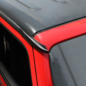JeCar side profile with freedom panel open demonstrating leak prevention benefit