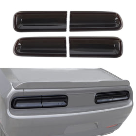 JeCar front view of smoked tail light covers showing clean fit and style benefit