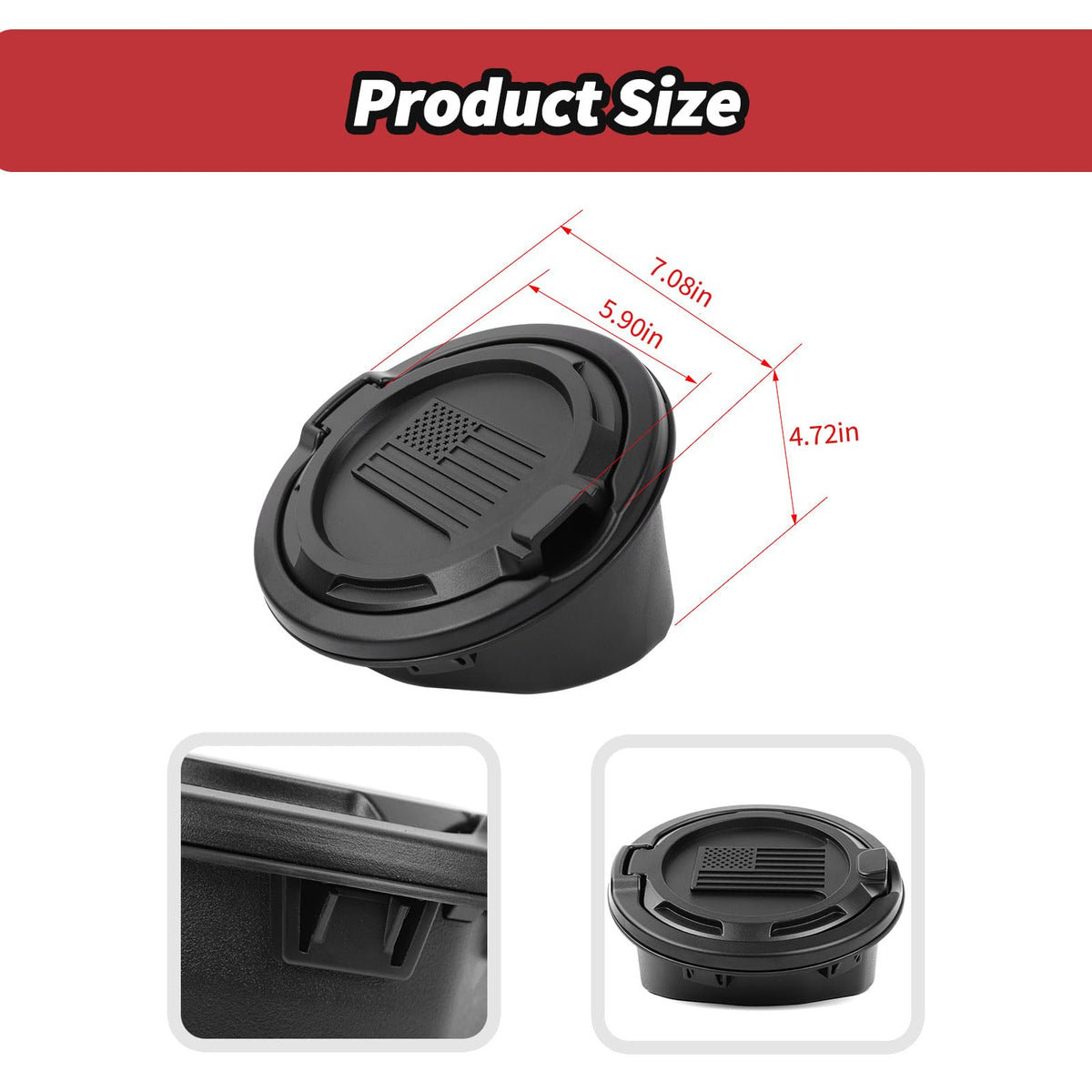 JeCar textured black finish detail demonstrating corrosion-resistant surface