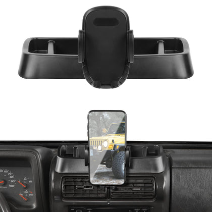 JeCar front view of dash mount showing tidy fit and factory style