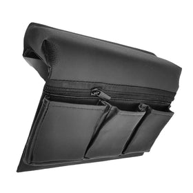 JECOMPRIS front view of armrest pocket showing tidy storage benefit