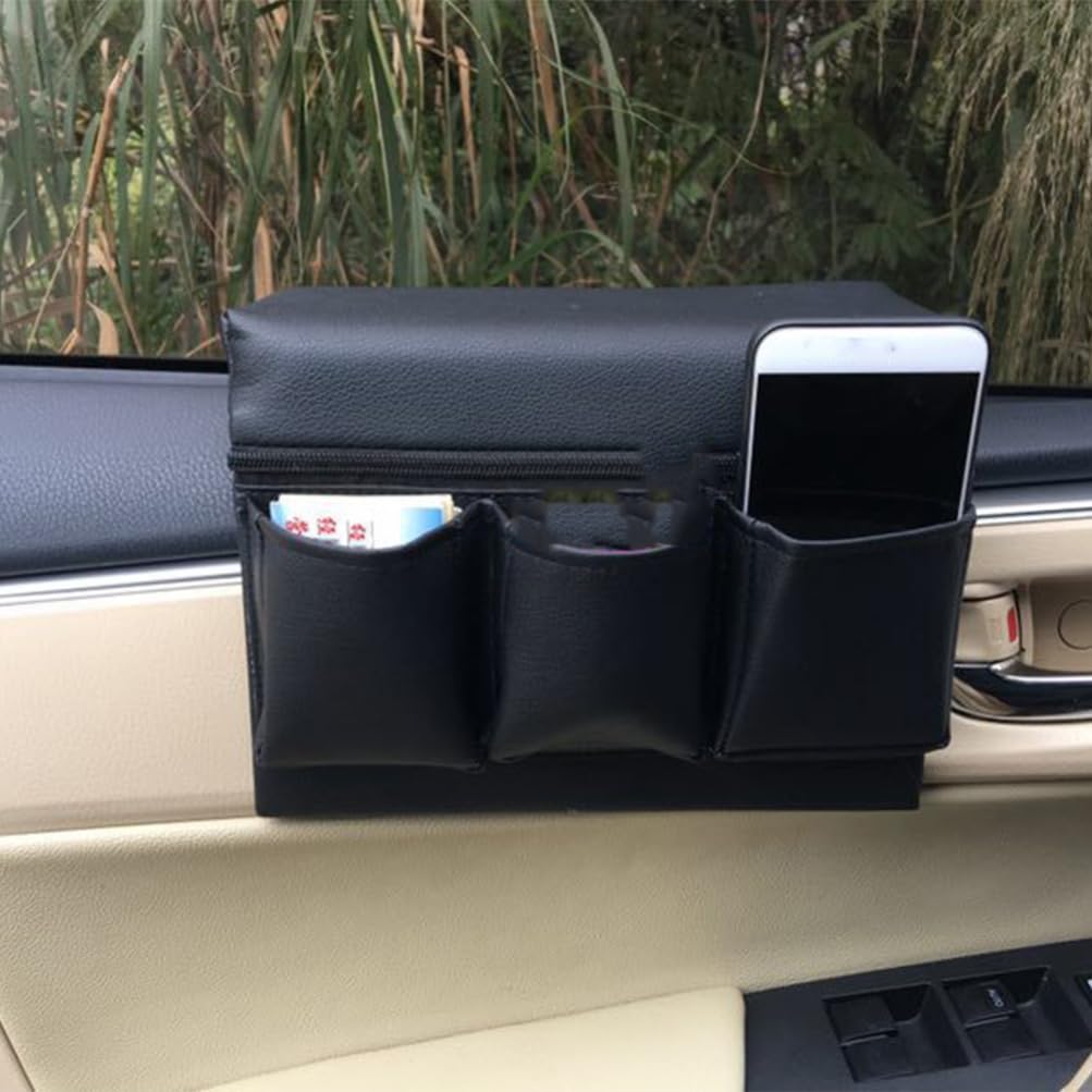 JECOMPRIS installation on car door armrest showing quick setup benefit