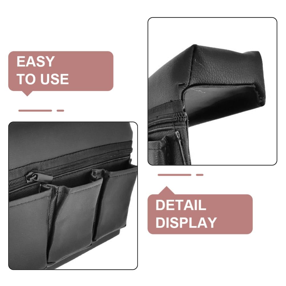 JECOMPRIS side profile mounted on armrest demonstrating space-saving benefit