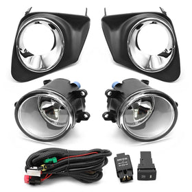 Jecoupoon packaged front fog light assembly showing new replacement benefits