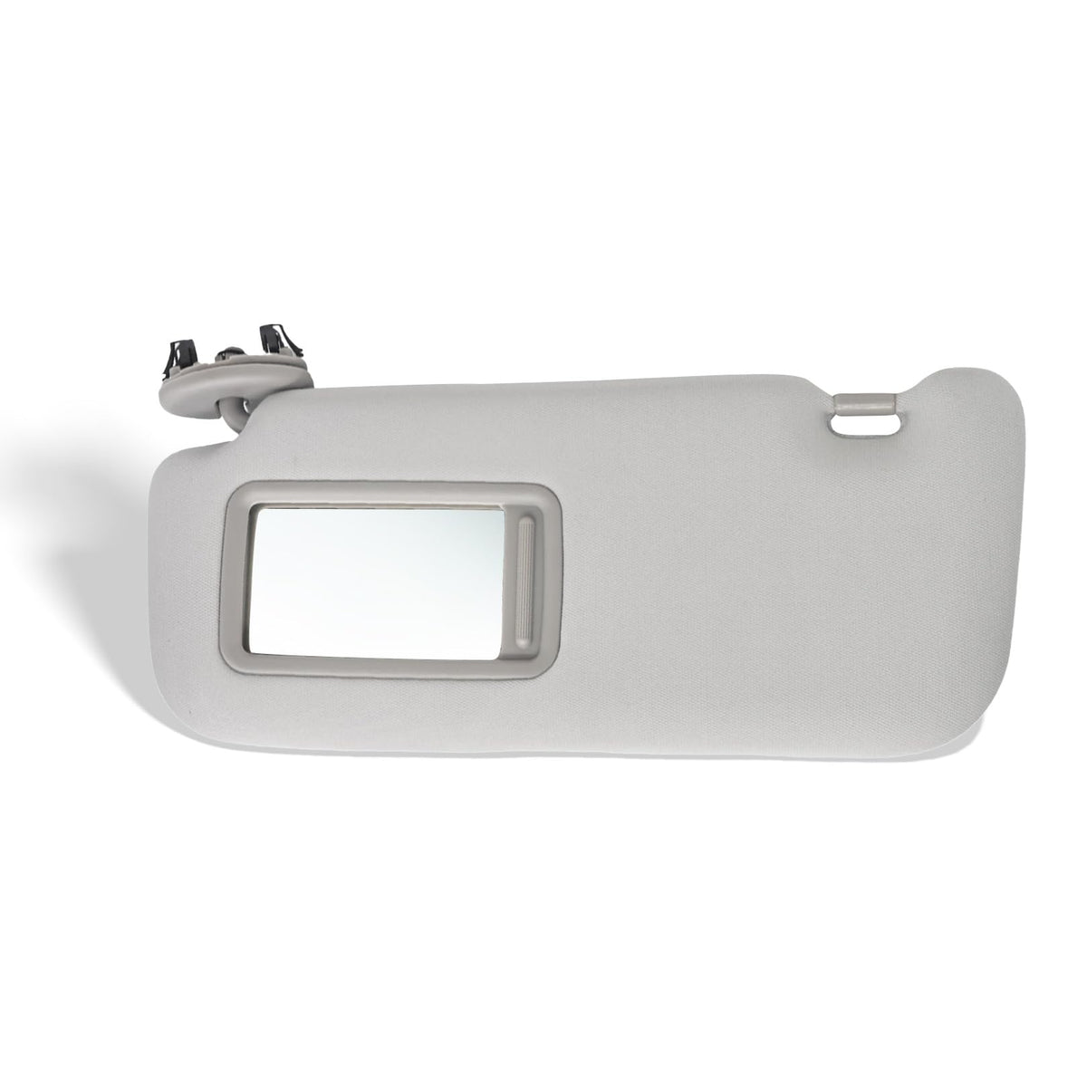 Jecoupoon gray sun visor front view showing clean lines and fit