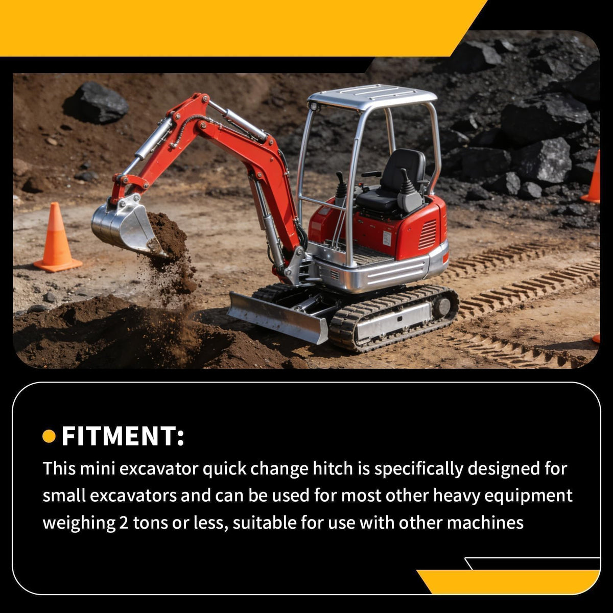 Jecoupoon mounted on excavator arm demonstrating quick attachment change benefit