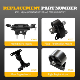 Jecoupoon left transmission mount label view confirming part compatibility and fit