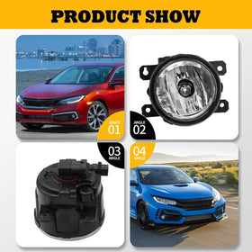 Jecoupoon fog lights illuminating road at night showing enhanced safety benefit