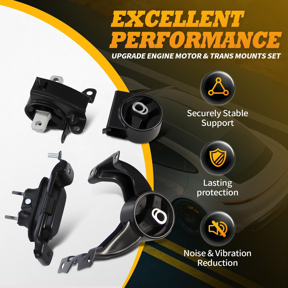 Jecoupoon rear engine mount close-up highlighting solid mounting points for stability
