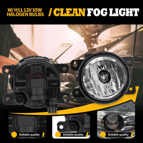 Jecoupoon fog lamp backside with connector for easy plug-and-play benefit