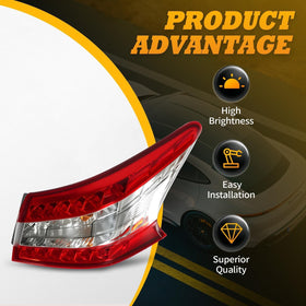 Jecoupoon tail light beside ruler showing dimensions for proper fit