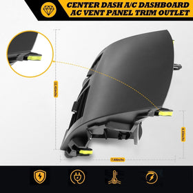 Jecoupoon vent installed in Corolla dashboard demonstrating seamless factory fitment