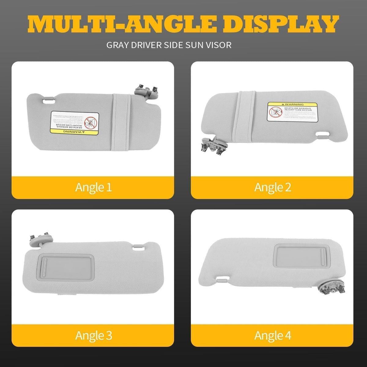 Jecoupoon visor side profile highlighting textured finish and reduced glare