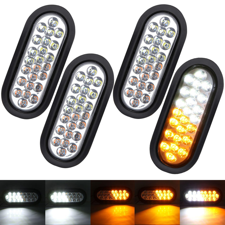 Jamarco front-facing oval LED strobe light showing brightness and visibility