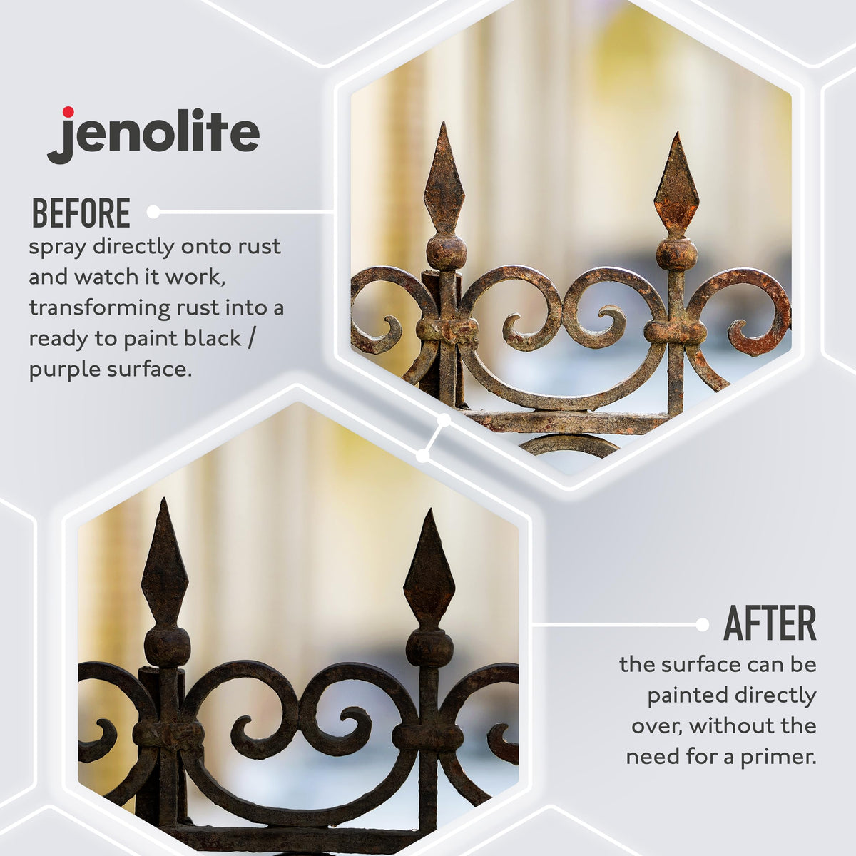 JENOLITE treated surface with blue-black finish ready to paint