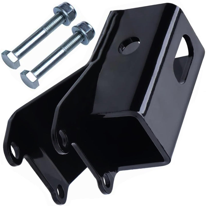 JERBOR front view of 2-inch hitch receiver showing robust steel construction and secure mounting benefit