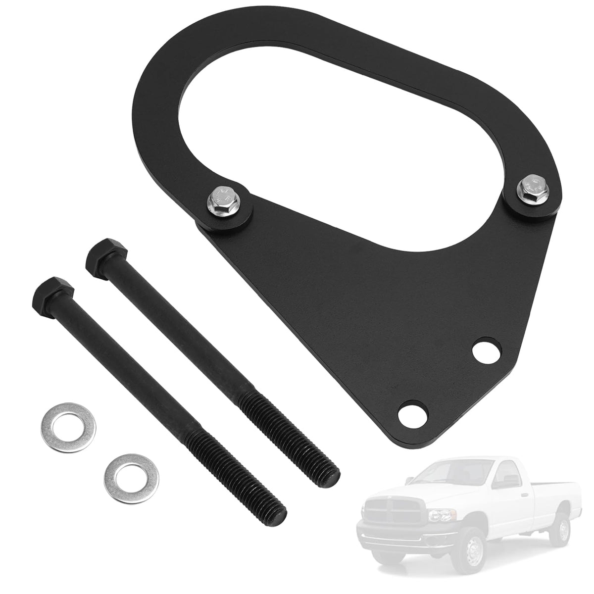 JERBOR front driveshaft loop front view showing robust protection for Ram