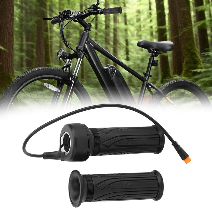 Jerbor front view throttle grip showing compact design and easy replaceability