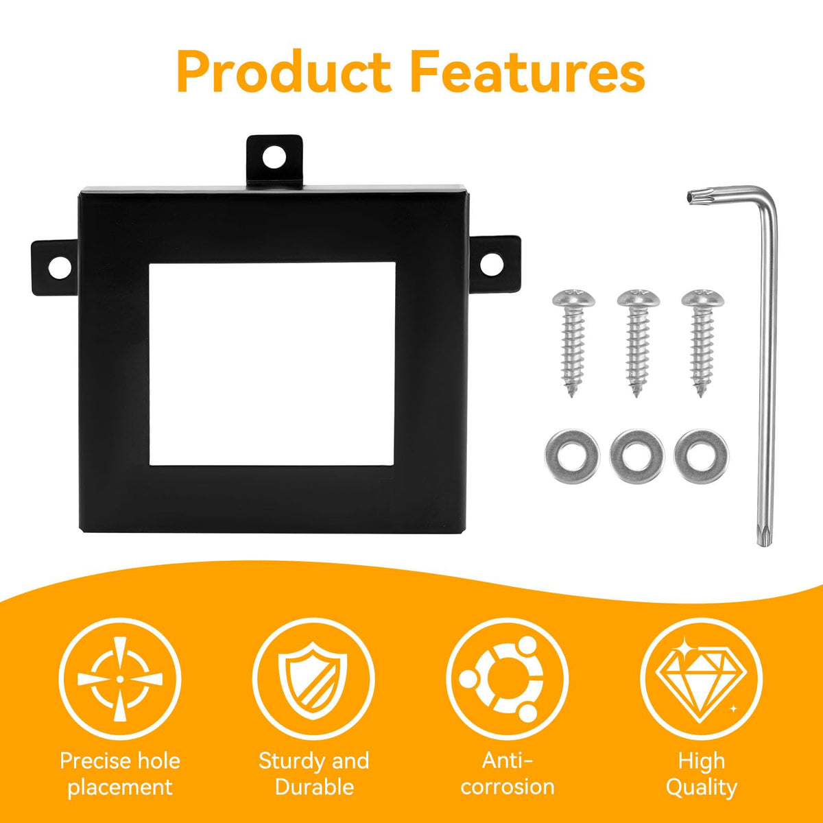 Jerbor included hardware layout showing protector, screws, and L-wrench convenience