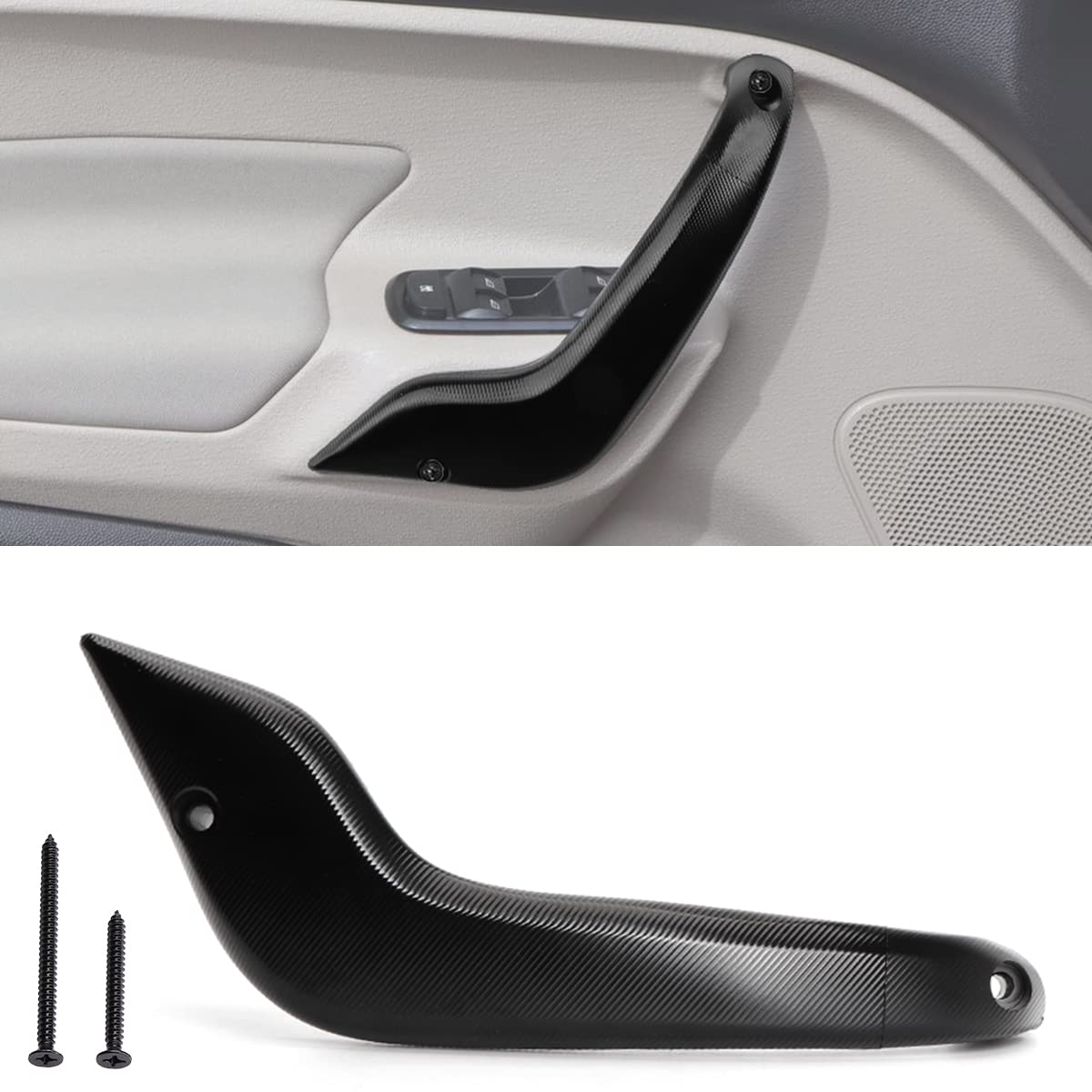 Jerbor left side handle front view showing OEM fit and restored function