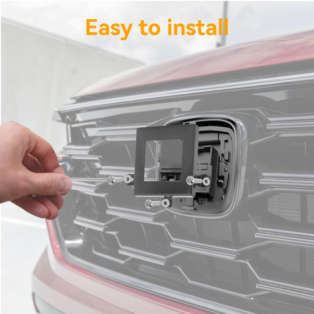 Jerbor lifestyle shot of parked CR-V front demonstrating added sensor security