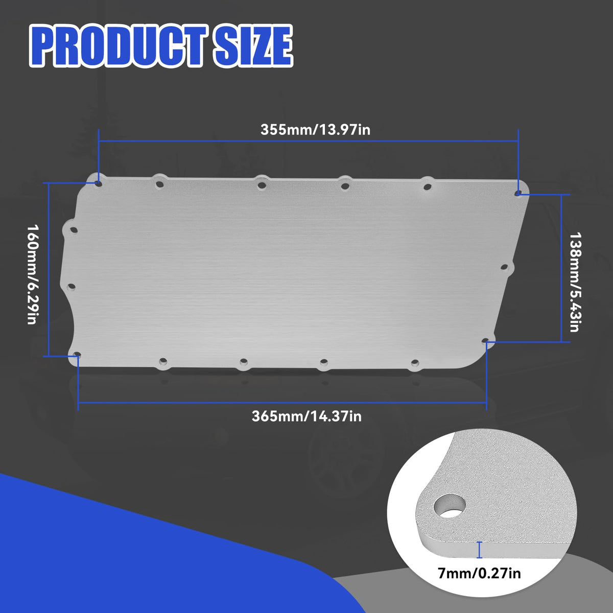 Jerbor plenum plate next to ruler for scale, confirms correct dimensions and fit