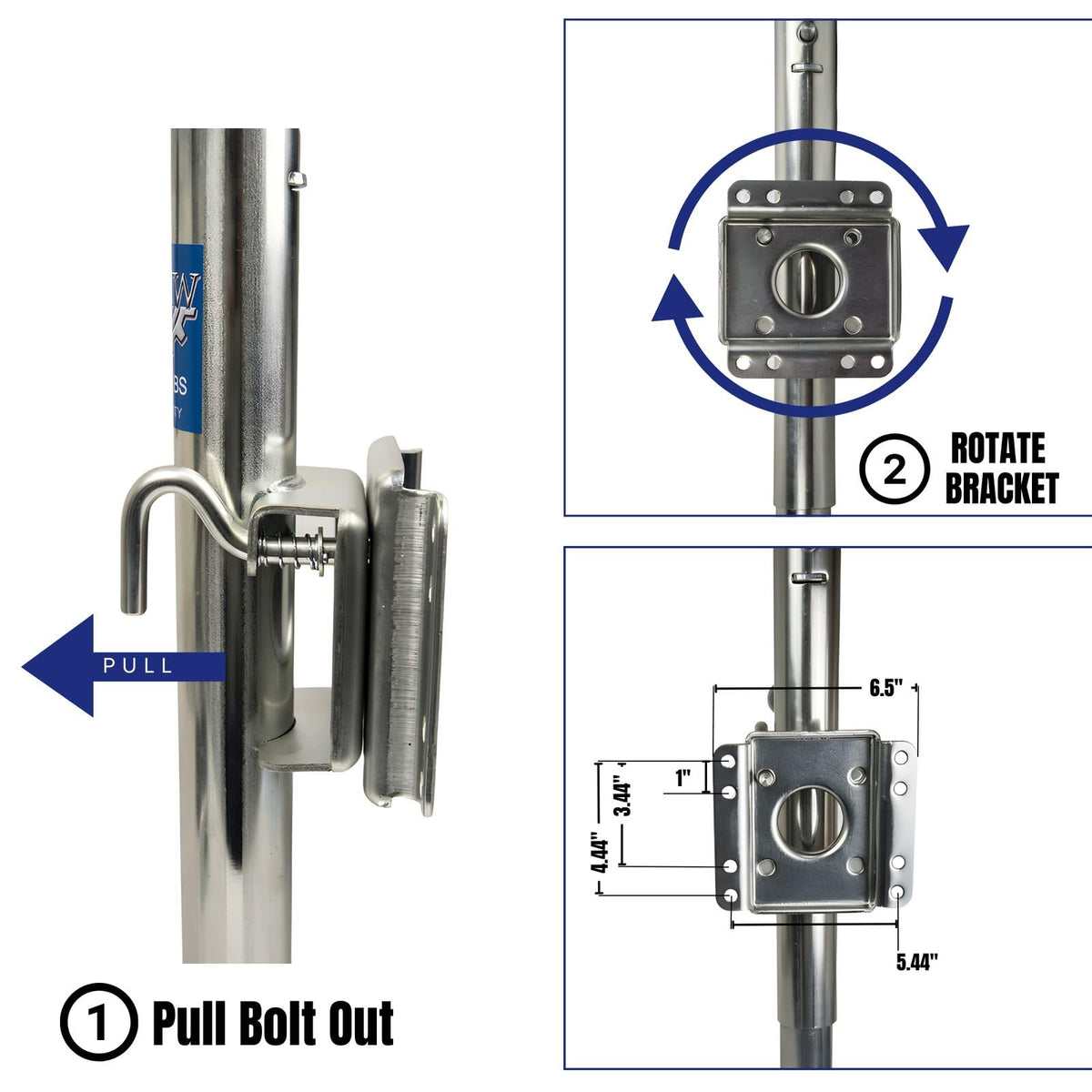 Jeremywell sidewind handle close-up showing ergonomic grip for comfortable lifting