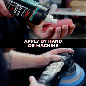 Jescar Ultra Lock+ being worked by machine polisher delivering uniform coverage