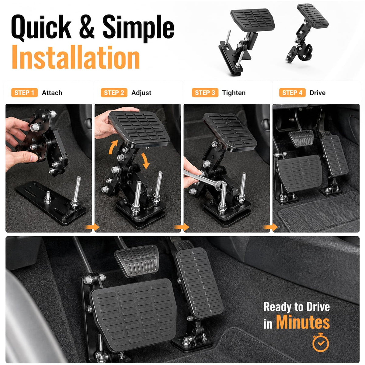 Jetmilai installed in car interior demonstrating comfortable driving position