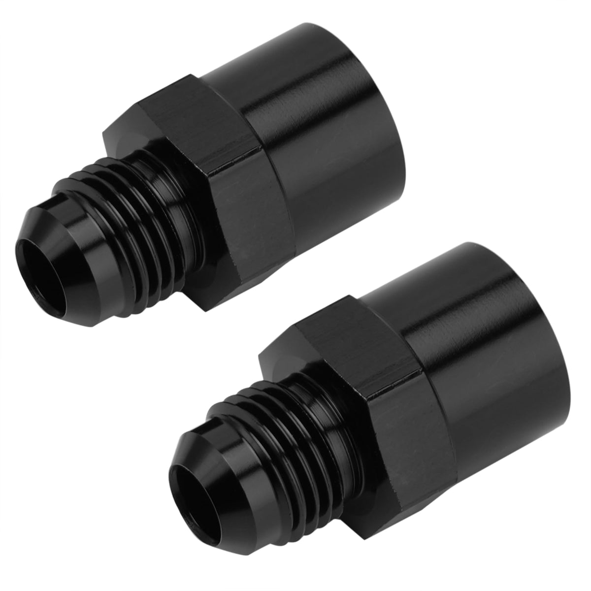 Jetuplusllc adapter AN connection closeup showing secure hose attachment benefit