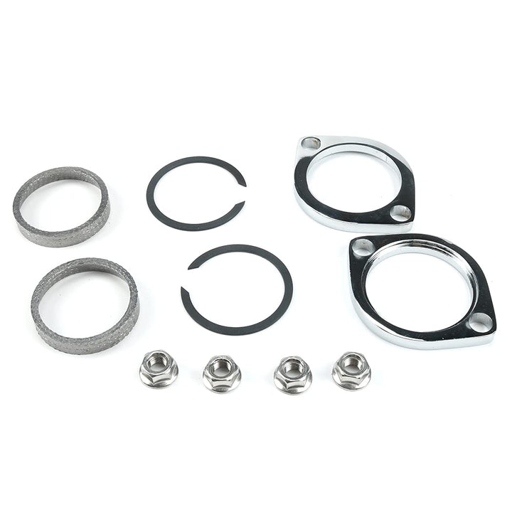 Jetuplusllc front view of complete flange kit showing included parts and fit