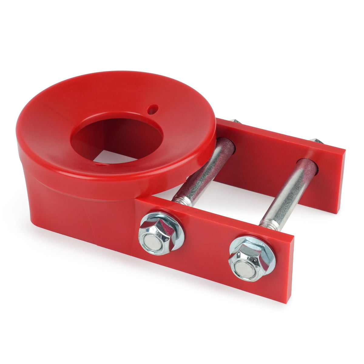 Jetuplusllc front view of coupler block showing bolt-on design and secure fit