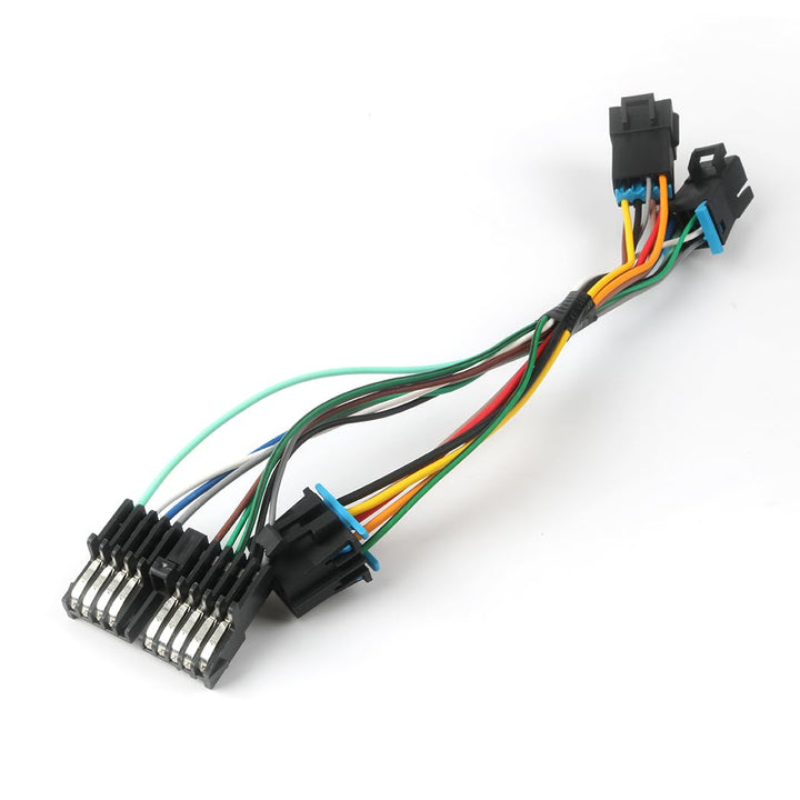 Jetuplusllc front view of adapter harness showing plug ends and ready-to-install benefit