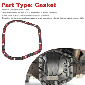 Jetuplusllc gasket placed on differential cover showing proper fitment benefit