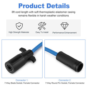 Jetuplusllc plugged into gooseneck trailer illustrating quick plug-and-play benefit