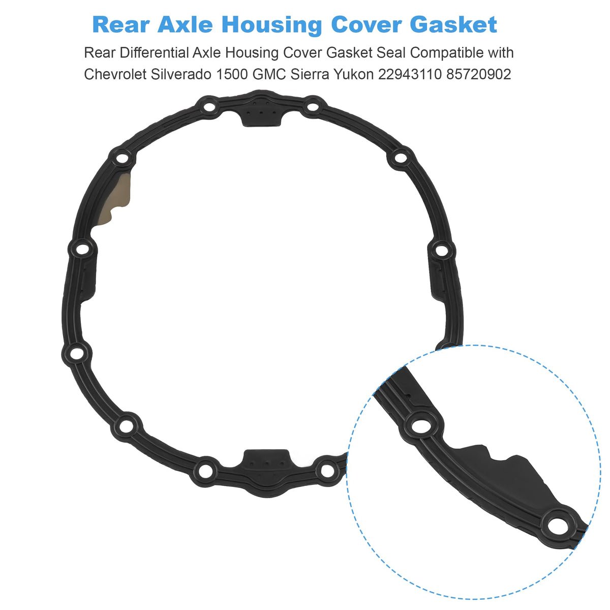 Jetuplusllc gasket installed on rear axle showing leak prevention benefit