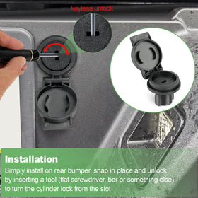 Jetuplusllc key turning lock cylinder to release spare cable smoothly