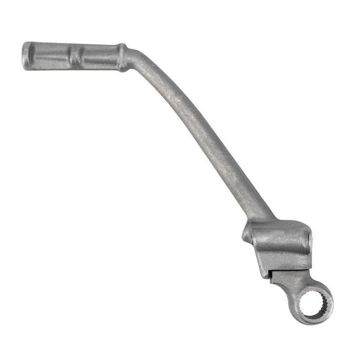 Jetuplusllc front-view of kickstart lever showing shape and fit benefits