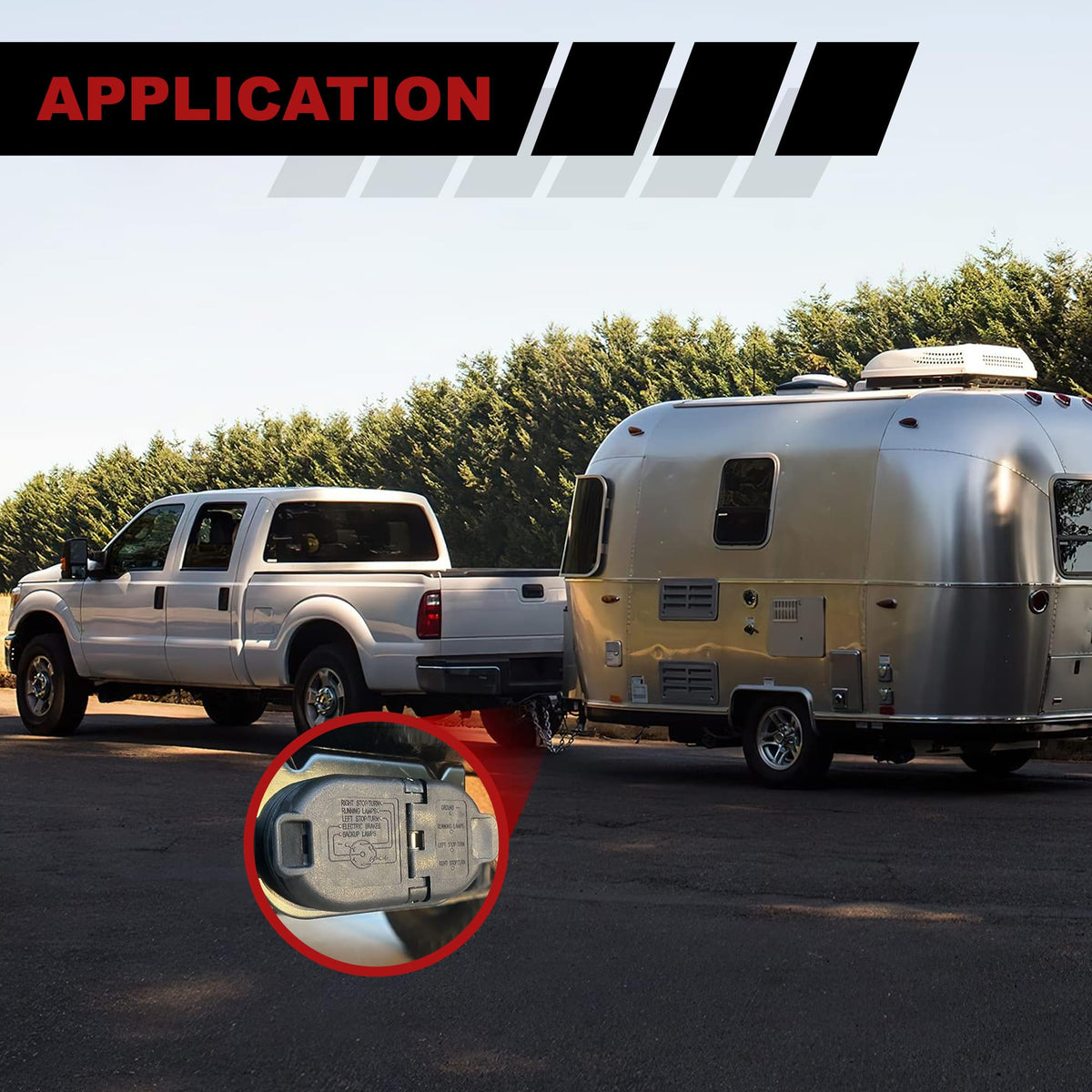 jetuplusllc lifestyle shot of truck and trailer connected for reliable towing