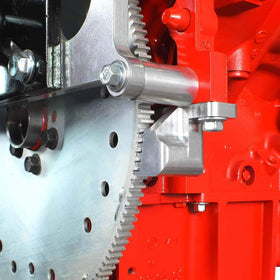 Jetuplusllc mounted on starter flange demonstrating secure attachment benefit