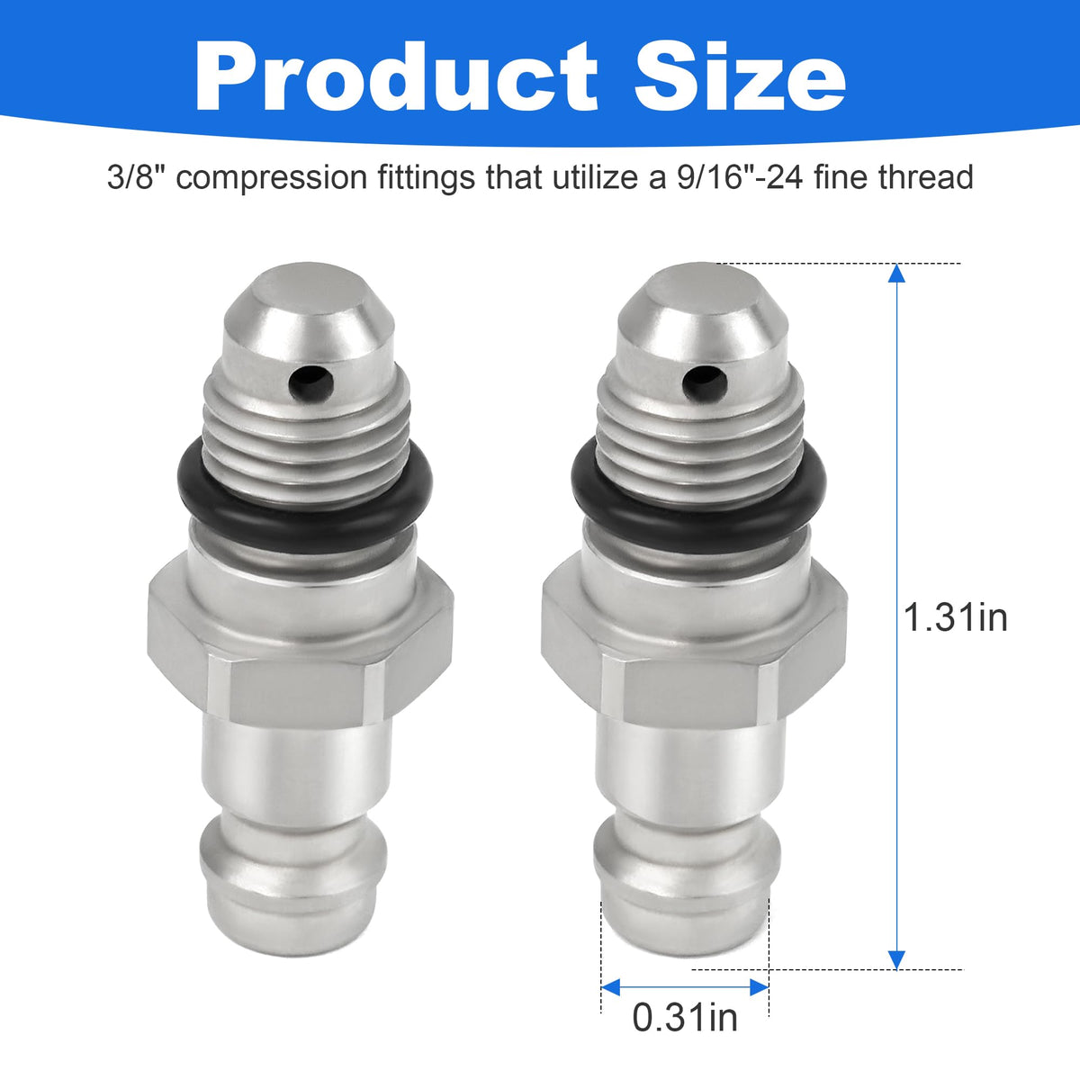 Jetuplusllc adapter with O-ring visible for leak-resistant installation