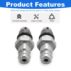 Jetuplusllc fittings beside ruler showing size and scale for accurate selection