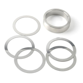 Jetuplusllc spacer front view showing shape and fit for Ford 9 inch, ensures correct preload